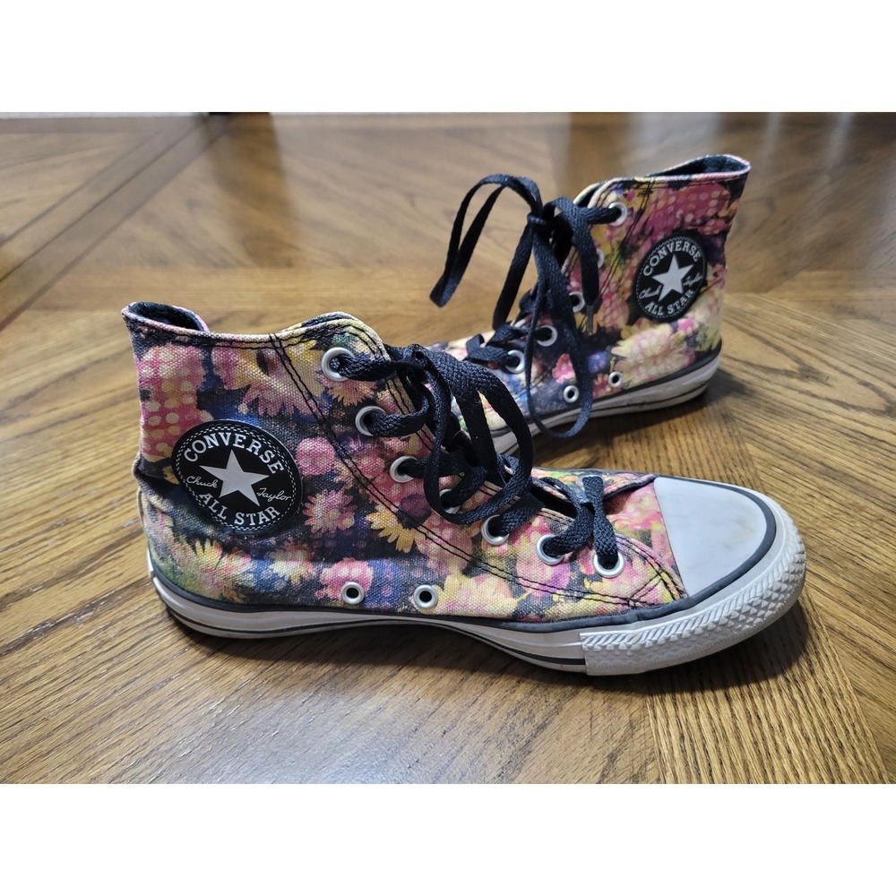 Converse Chuck Taylor All Star Floral High Top Sneakers 558554F‎ Womens 7